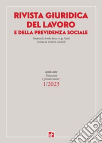 Rivista giuridica del lavoro e della previdenza sociale (2023). Vol. 1 ebook di AA. VV.