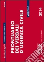 Prontuario dei verbali d'udienza civile. E-book. Formato EPUB ebook