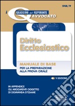 Diritto ecclesiastico. Manuale di base per la preparazione alla prova orale. E-book. Formato PDF ebook