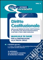 Diritto costituzionale. Manuale di base per la preparazione alla prova orale. E-book. Formato PDF ebook