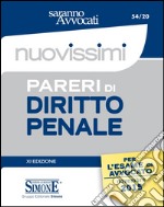 Nuovissimi pareri di diritto penale. E-book. Formato EPUB ebook