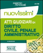 Atti giudiziari di diritto civile, penale e amministrativo. E-book. Formato EPUB ebook