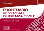 Prontuario dei verbali d'udienza civile. E-book. Formato EPUB ebook