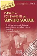 Principi e fondamenti del Servizio Sociale: Origini e sviluppo della disciplina  Approcci teorici, paradigmi e nuove prospettive  Le professioni sociali. E-book. Formato PDF