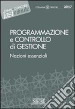 Elementi di Programmazione e Controllo di Gestione: Nozioni essenziali. E-book. Formato PDF ebook