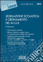 Legislazione scolastica e ordinamento del MIUR. E-book. Formato PDF