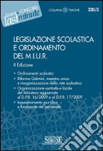 Legislazione scolastica e ordinamento del MIUR. E-book. Formato PDF ebook