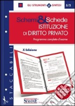 Schemi & schede di istituzioni di diritto privato. E-book. Formato PDF