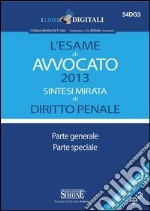 L' esame di avvocato 2013. Sintesi mirata di diritto penale. Parte generale. Parte speciale. E-book. Formato PDF ebook