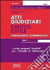 Atti giudiziari. Diritto civile. Formulario commentato. E-book. Formato PDF ebook