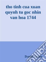 tho tinh cua xuan quynh tu goc nhin van hoa 1744. E-book. Formato EPUB ebook