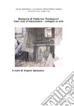 Elementi di fabbrica - Fondazioni: Casi reali d'insuccesso - Indagini in sito. E-book. Formato EPUB ebook