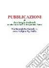 Pubblicazioni di don Sergio Andreoli, ex-alunno della P. U. Gregoriana, Roma. E-book. Formato EPUB ebook