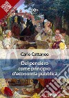 Del pensiero come principio d&apos;economia pubblica. E-book. Formato EPUB ebook