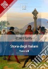 Storia degli italiani. Tomo VII. E-book. Formato EPUB ebook