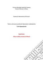 Misura della costante di PlankEsperienza didattica di laboratorio. E-book. Formato PDF ebook