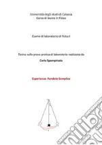 Il Pendolo SempliceEsperienza didattica di laboratorio. E-book. Formato PDF ebook