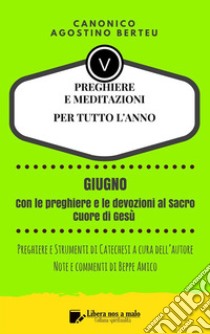 PREGHIERE E MEDITAZIONI PER TUTTO L’ANNO - Con orazioni e Strumenti di Catechesi a cura dell’autore: Annotazioni e commenti di Beppe Amico - GIUGNO. E-book. Formato Mobipocket ebook di Canonico Agostino Berteu