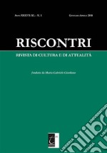 Riscontri. Rivista di Cultura e di Attualità: N. 1 (GENNAIO-APRILE 2018). E-book. Formato EPUB ebook