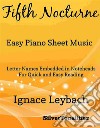 Fifth Nocturne Opus 52 Number 5 Easy Piano Sheet Music. E-book. Formato EPUB ebook