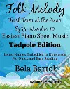 Folk Melody First Term at the Piano Sz53 Number 10 Easiest Piano Sheet Music. E-book. Formato EPUB ebook