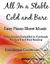 All In a Stable Cold and Bare Easy Piano Sheet Music. E-book. Formato EPUB ebook