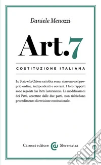 Costituzione italiana: articolo 7. E-book. Formato EPUB ebook