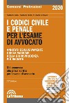 I codici civile e penale per l'esame di avvocato: Edizione 2020 Collana Concorsi&Professioni. E-book. Formato EPUB ebook