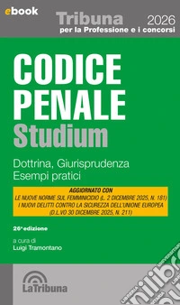 Codice penale studium: Edizione 2026 Collana concorsi e professioni. E-book. Formato EPUB ebook
