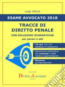 ESAME AVVOCATO 2018. Tracce di Diritto penale: CON SOLUZIONI SCHEMATICHE per pareri e atti. E-book. Formato EPUB ebook di Luigi Viola