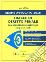 ESAME AVVOCATO 2018. Tracce di Diritto penale: CON SOLUZIONI SCHEMATICHE per pareri e atti. E-book. Formato EPUB ebook