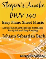 Sleepers Awake Easy Piano Sheet Music. E-book. Formato EPUB ebook