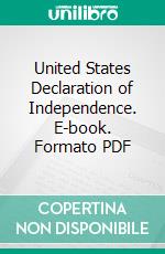 United States Declaration of Independence. E-book. Formato Mobipocket ebook