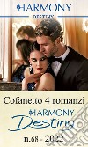 Cofanetto 4 Harmony Destiny n.68/2022: Passione dietro lo schermo - Lo scapolo più ambito - Carezze bollenti - Segreti piccanti. E-book. Formato EPUB ebook