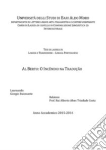 Al Berto: o Incêndio na Tradução. E-book. Formato EPUB ebook di Giorgio Buonsante