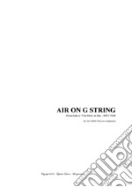 AIR ON THE G STRING- Arr. for SATB Choir in vocalization. E-book. Formato PDF ebook