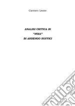 Analisi Critica Di 'Noia' Di Ardengo Soffici. E-book. Formato EPUB ebook