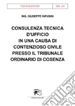 Consulenza tecnica d’ufficio in una causa di contenzioso civile presso il Tribunale Ordinario di Cosenza. E-book. Formato Mobipocket ebook