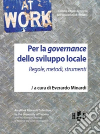Per la governance dello sviluppo localeRegole, metodi, strumenti. E-book. Formato PDF ebook