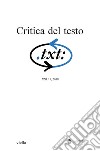 Critica del testo (2018) Vol. 21/1. E-book. Formato PDF ebook