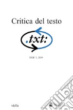 Critica del testo (2019) Vol. 22/1. E-book. Formato PDF ebook