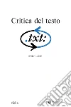 Critica del testo (2019) Vol. 22/1. E-book. Formato PDF ebook di Autori Vari