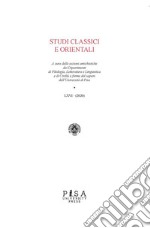 Studi Classici e Orientali LXVI 2020. E-book. Formato PDF ebook