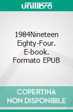 1984Nineteen Eighty-Four. E-book. Formato Mobipocket ebook