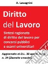 Diritto del lavoroSintesi ragionata di Diritto del lavoro per concorsi pubblici e esami universitari. E-book. Formato Mobipocket ebook