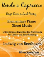 Rage Over a Lost Penny Elementary Piano Sheet Music. E-book. Formato EPUB ebook