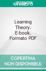 Learning Theory. E-book. Formato PDF ebook