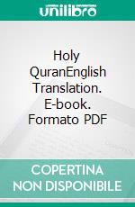 Holy QuranEnglish Translation. E-book. Formato PDF ebook