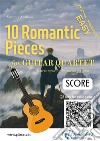 Guitar Quartet Score &quot;10 Romantic Pieces&quot;easy for beginner / intermediate. E-book. Formato EPUB ebook