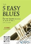 Clarinet quartet score &quot;5 Easy Blues&quot;for beginners. E-book. Formato Mobipocket ebook